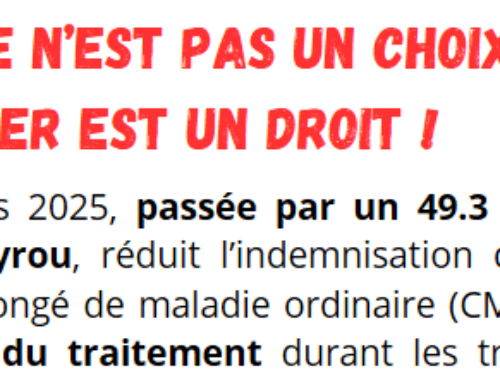 Réduction de 10% de la rémunération en cas d’arrêt maladie ! C’est NON ! (simulateur)